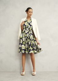 Bea Dress, Navy Multi, hi-res