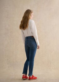 Macy Slim Jeans, Mid Wash, hi-res
