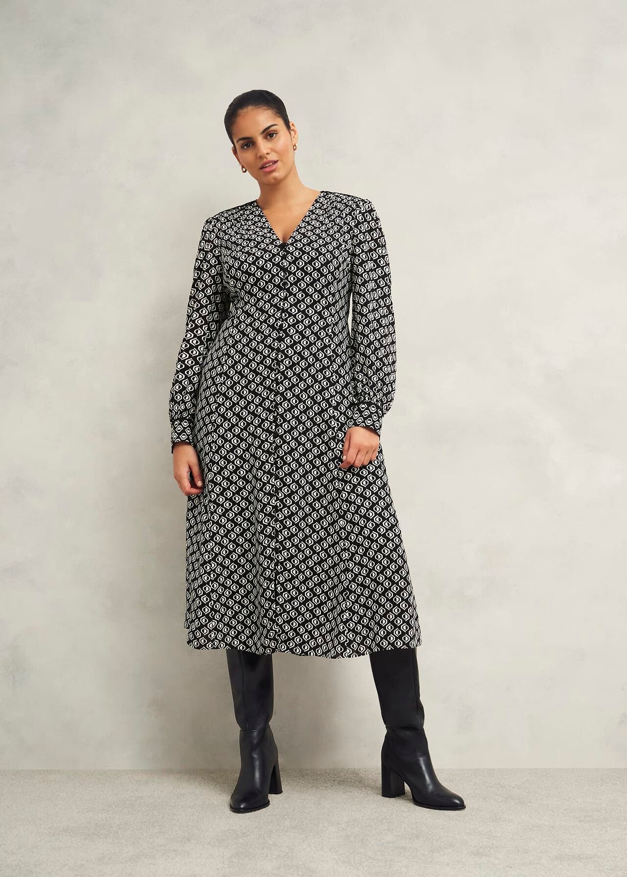 Wool Fit & Flare Long Dress Women 5253 Wool Fit & Flare Long Dress Women 5253