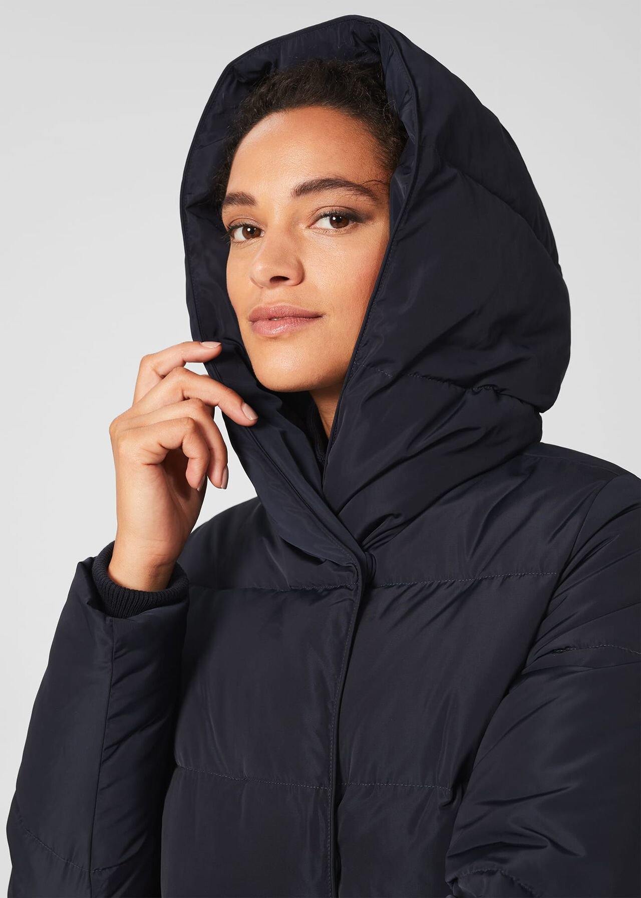Darla Water Resistant Puffer Jacket, Navy, hi-res