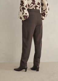 Trina Barrel Trousers, Deep Brown, hi-res