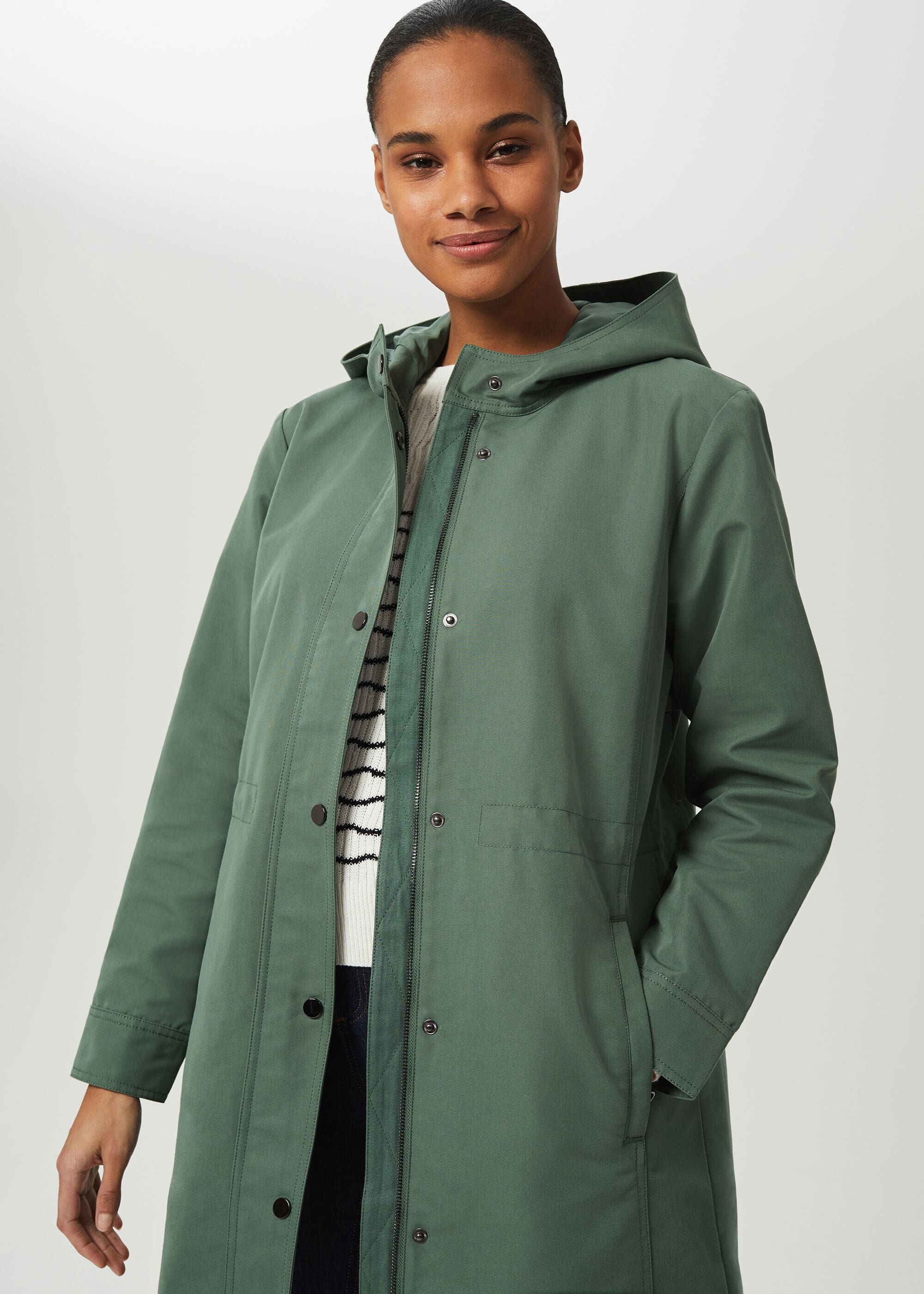 Green parka with hood discount