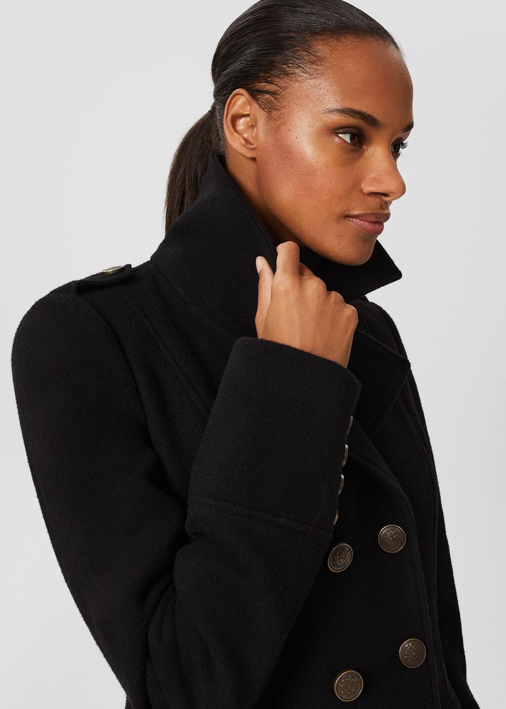 Nell Coat, Black, hi-res