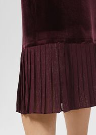 Petite Melodie Velvet Dress, Mulberry Purple, hi-res