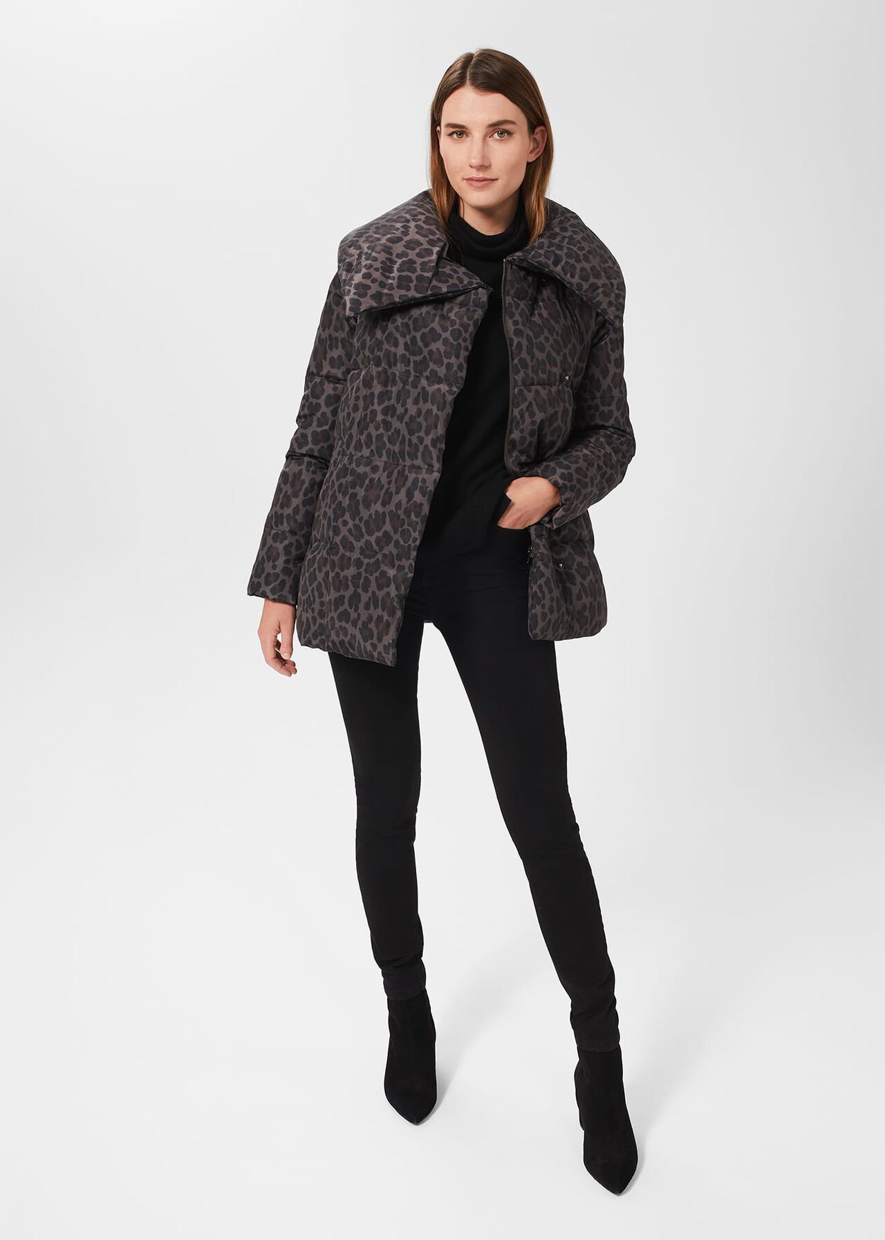 Samara Animal Print Puffer, Animal, hi-res