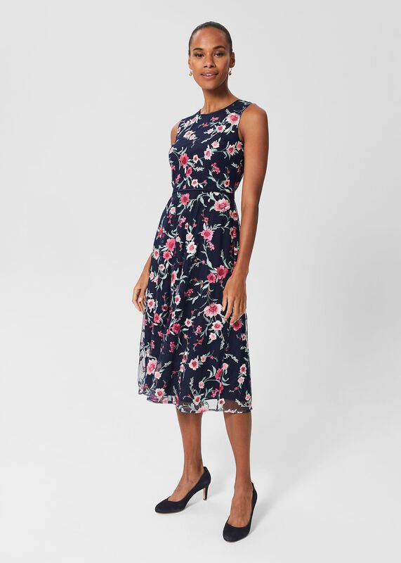 Rosella Embroidered Floral Dress