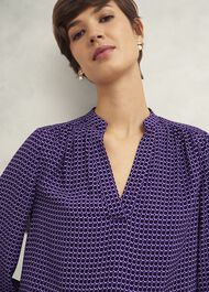Mila Blouse, Purple Multi, hi-res