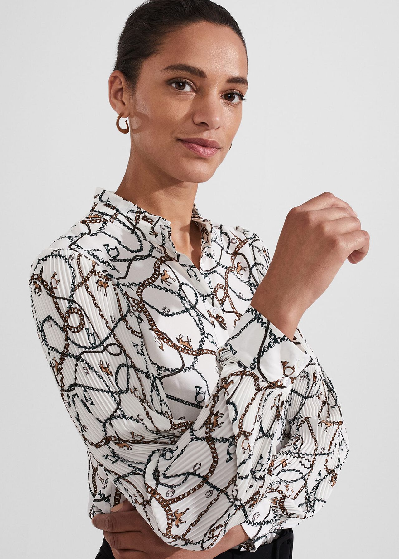 Cassandra Blouse, Ivory Multi, hi-res