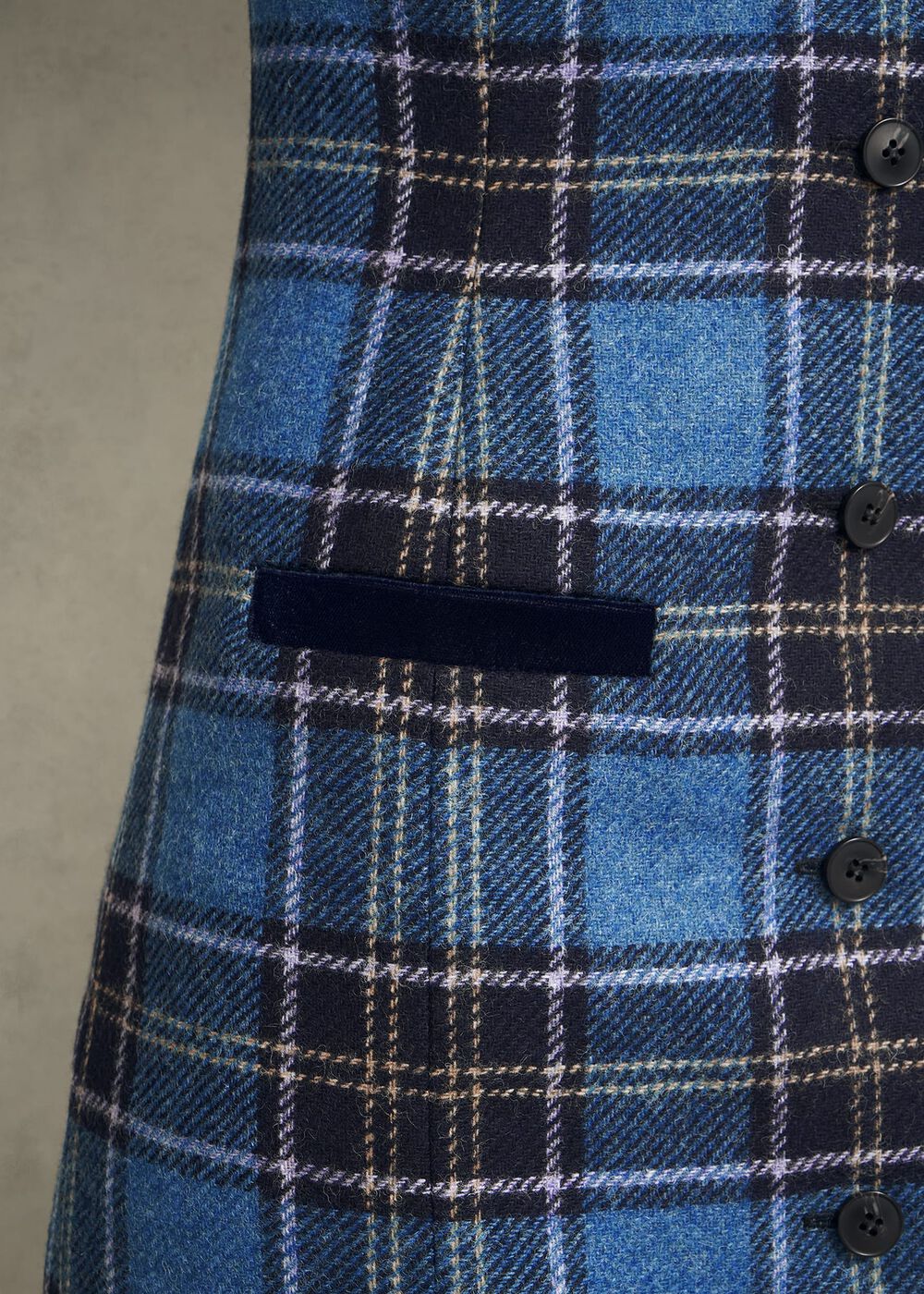 Joella Wool Dress, Blue Multi, hi-res