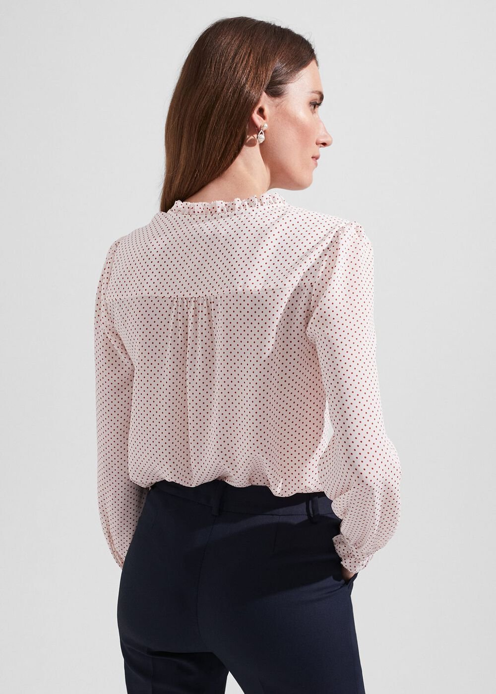Delany Blouse, Ivory Pecan, hi-res