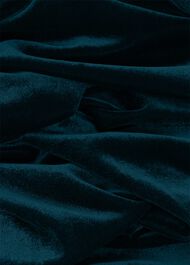 Clifton Velvet Dress, Deep Turquoise, hi-res
