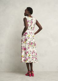 Carly Linen Dress, Ivory Multi, hi-res
