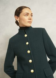 Wilma Wool Coat, Ponderosa Green, hi-res