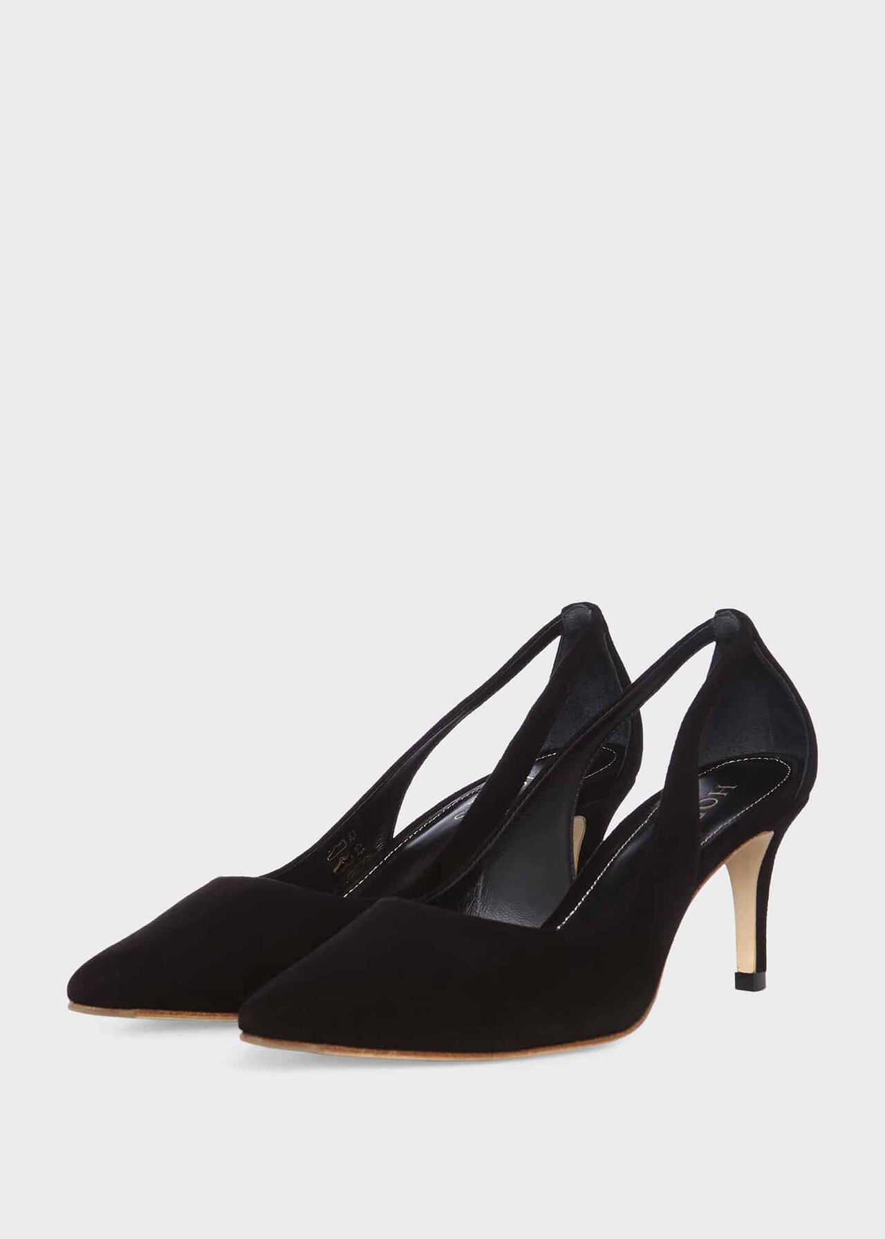 Natasha Court Shoes, Black, hi-res