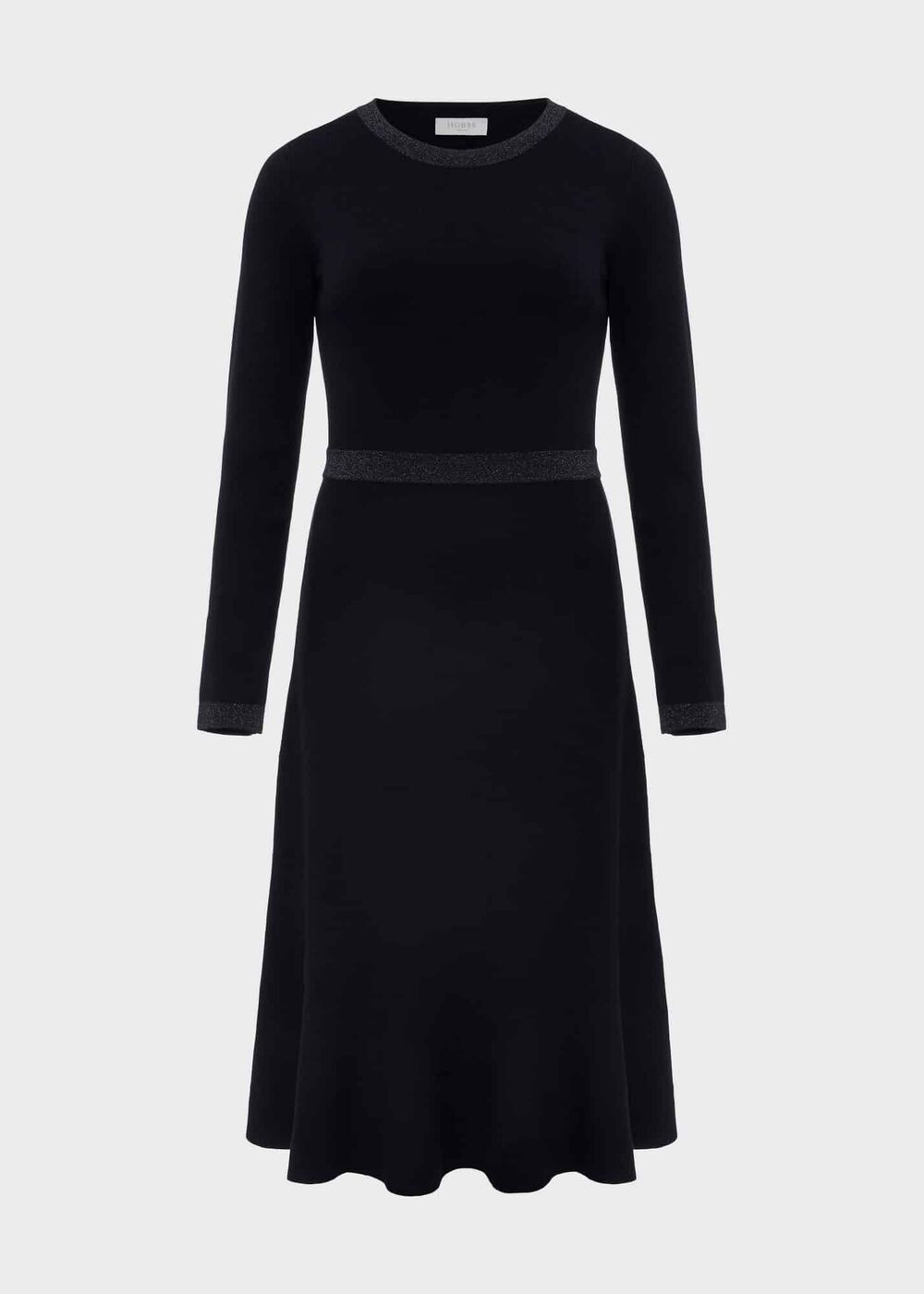 Cleo Knitted Dress, Navy, hi-res