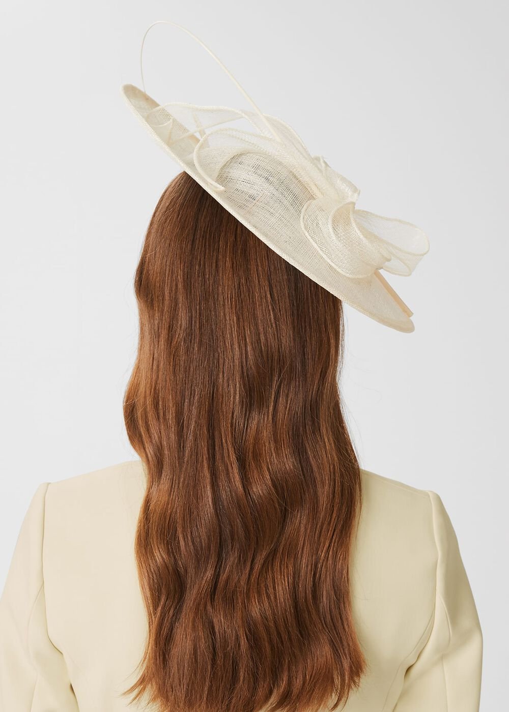 Ottilie Fascinator, Ivory, hi-res