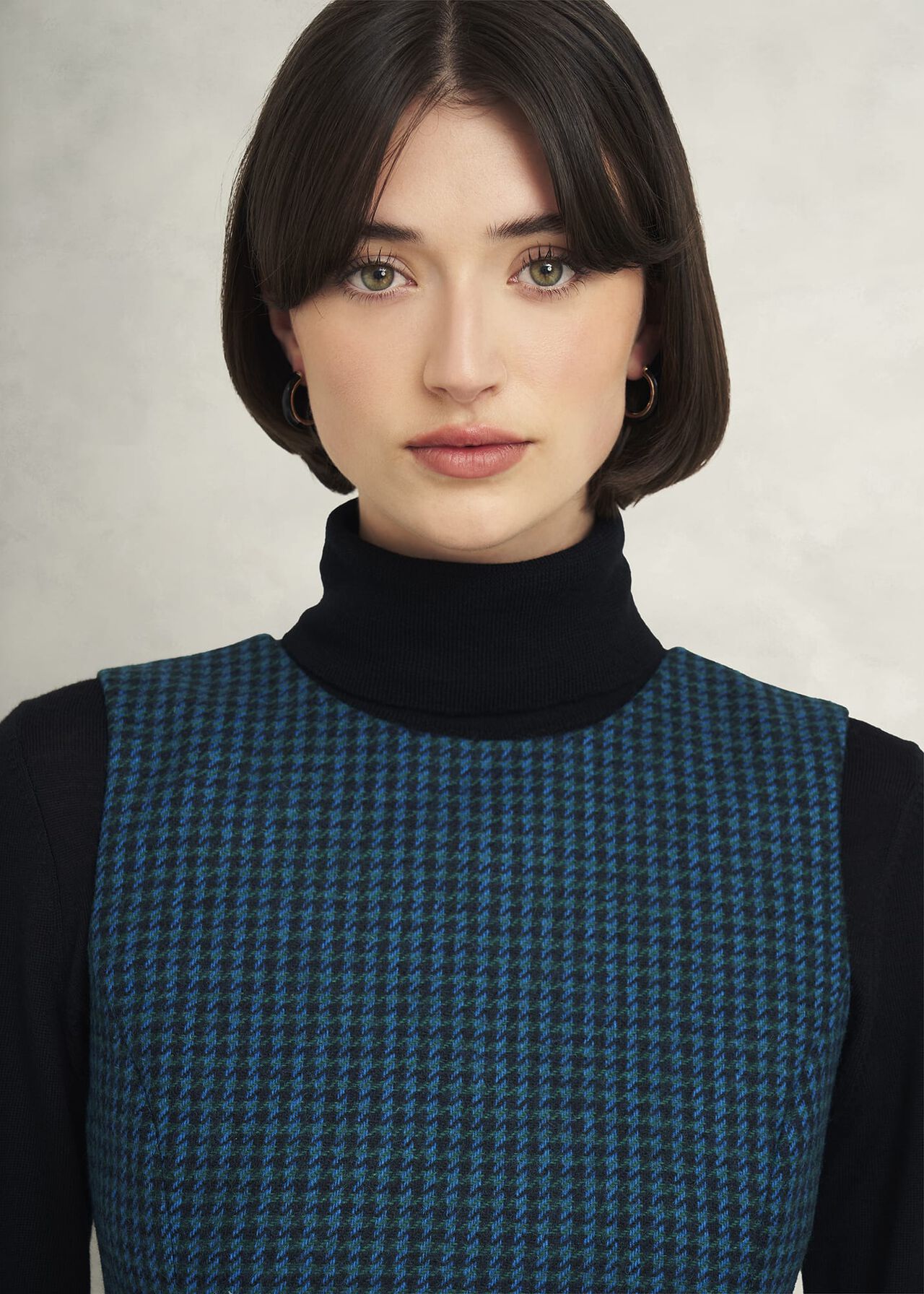 Sariah Wool Dress, Green Multi, hi-res