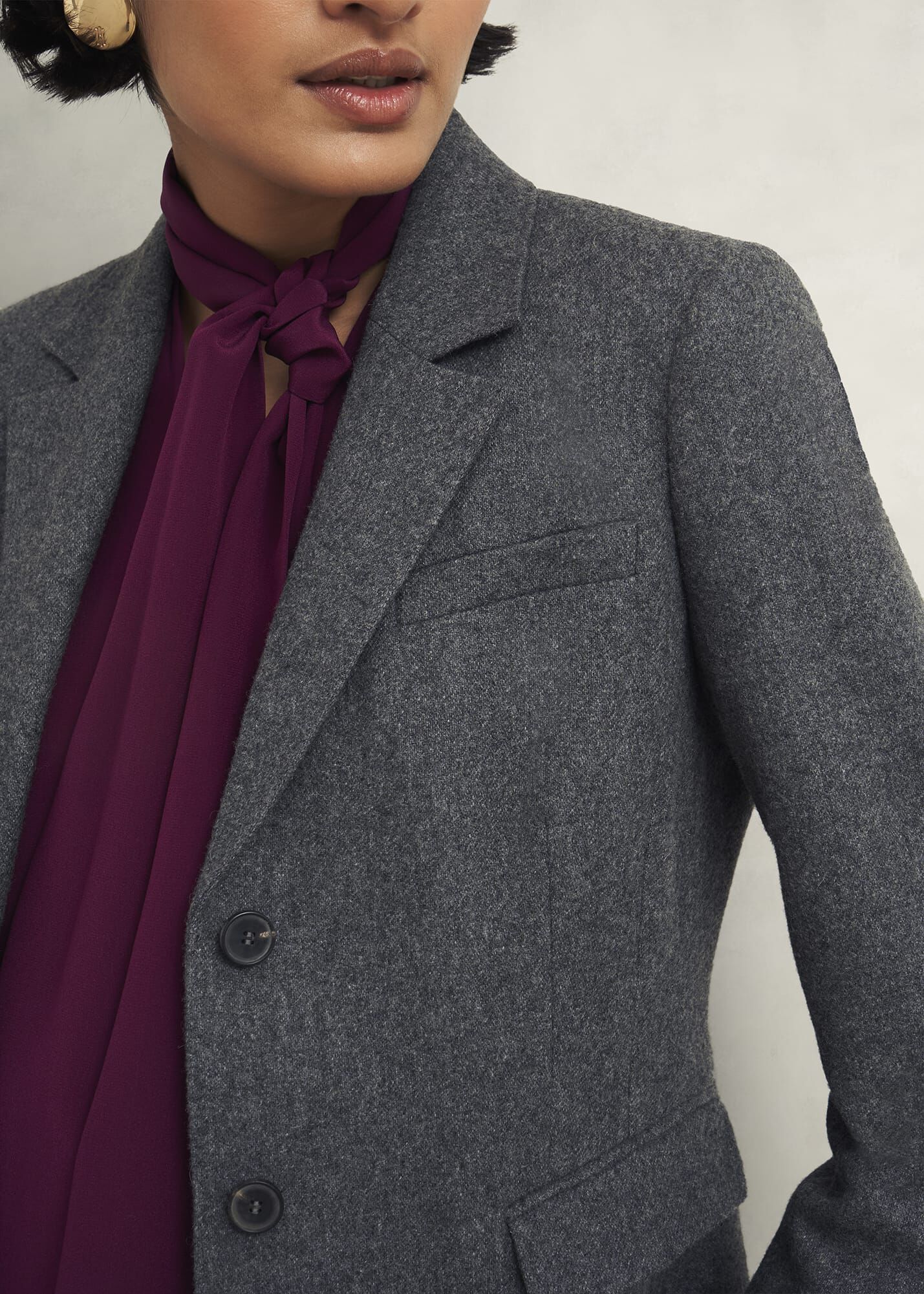 Elsie Wool Blend Jacket | Hobbs UK |