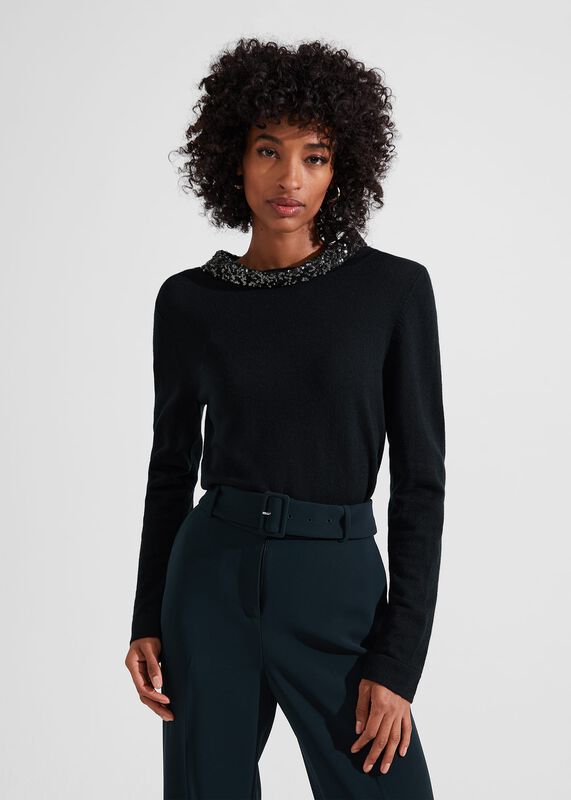Esther Sequin Jumper With Cashmere