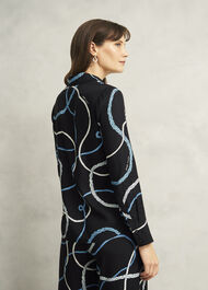 Raya Shirt, Navy Multi, hi-res