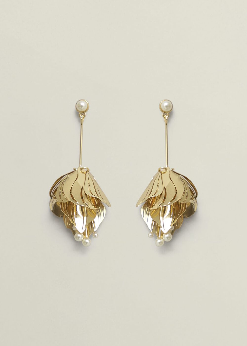 Elisa Earrings, Gold, hi-res