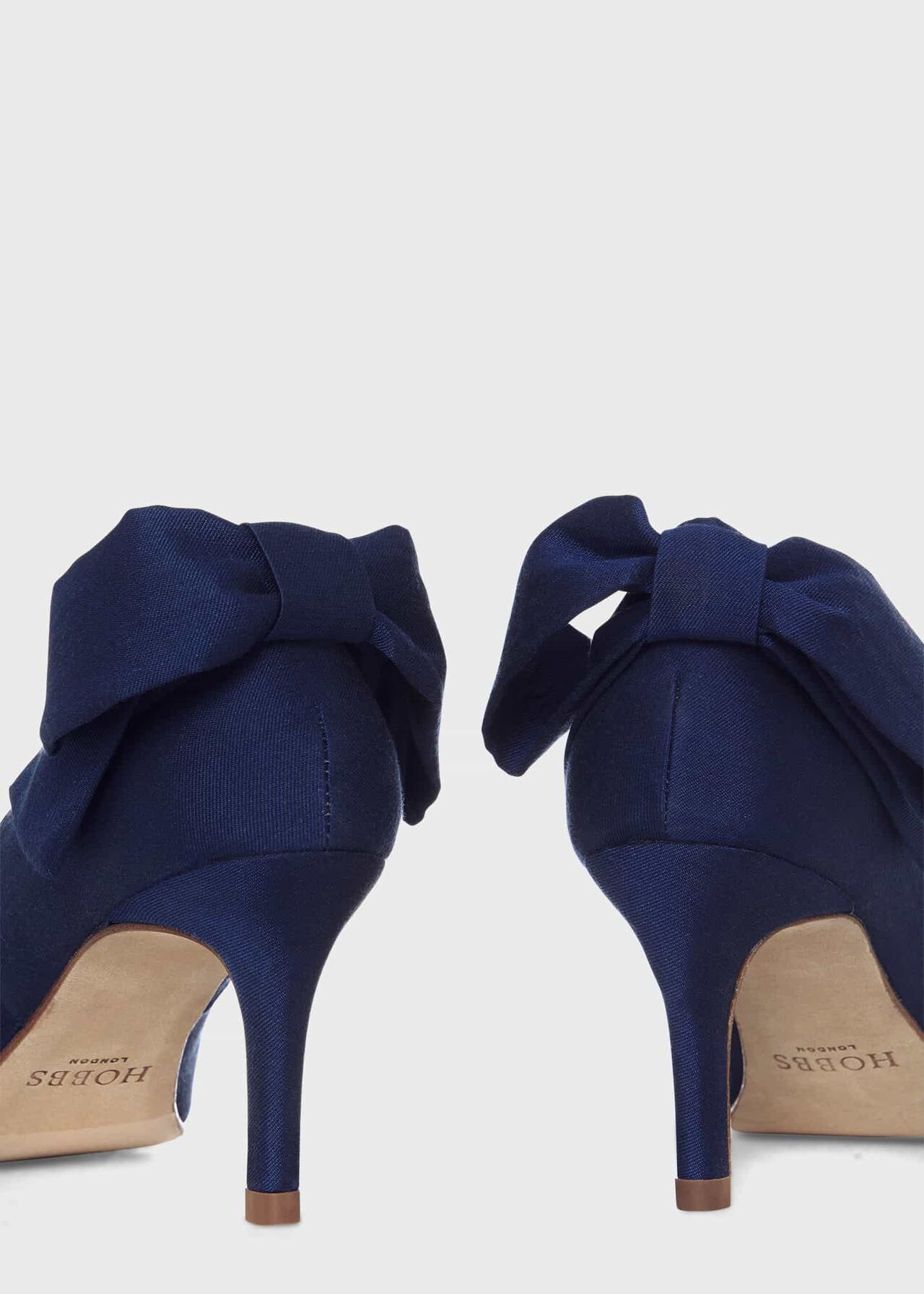 Bianca Silk Wool Court Shoes, Royal Blue, hi-res
