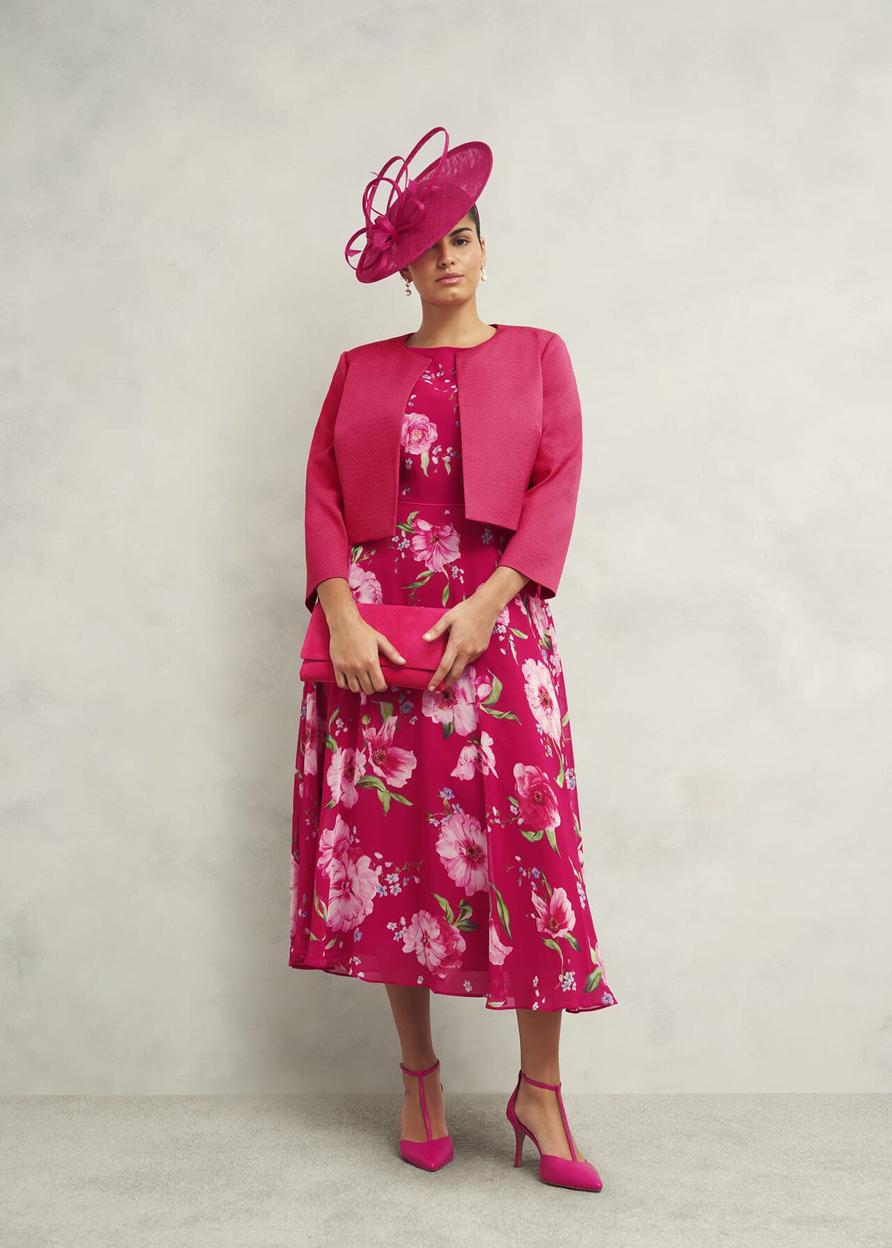 Carly Dress, Pink Multi, hi-res