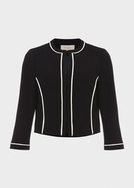Cordelia Jacket, Black Ivory, hi-res