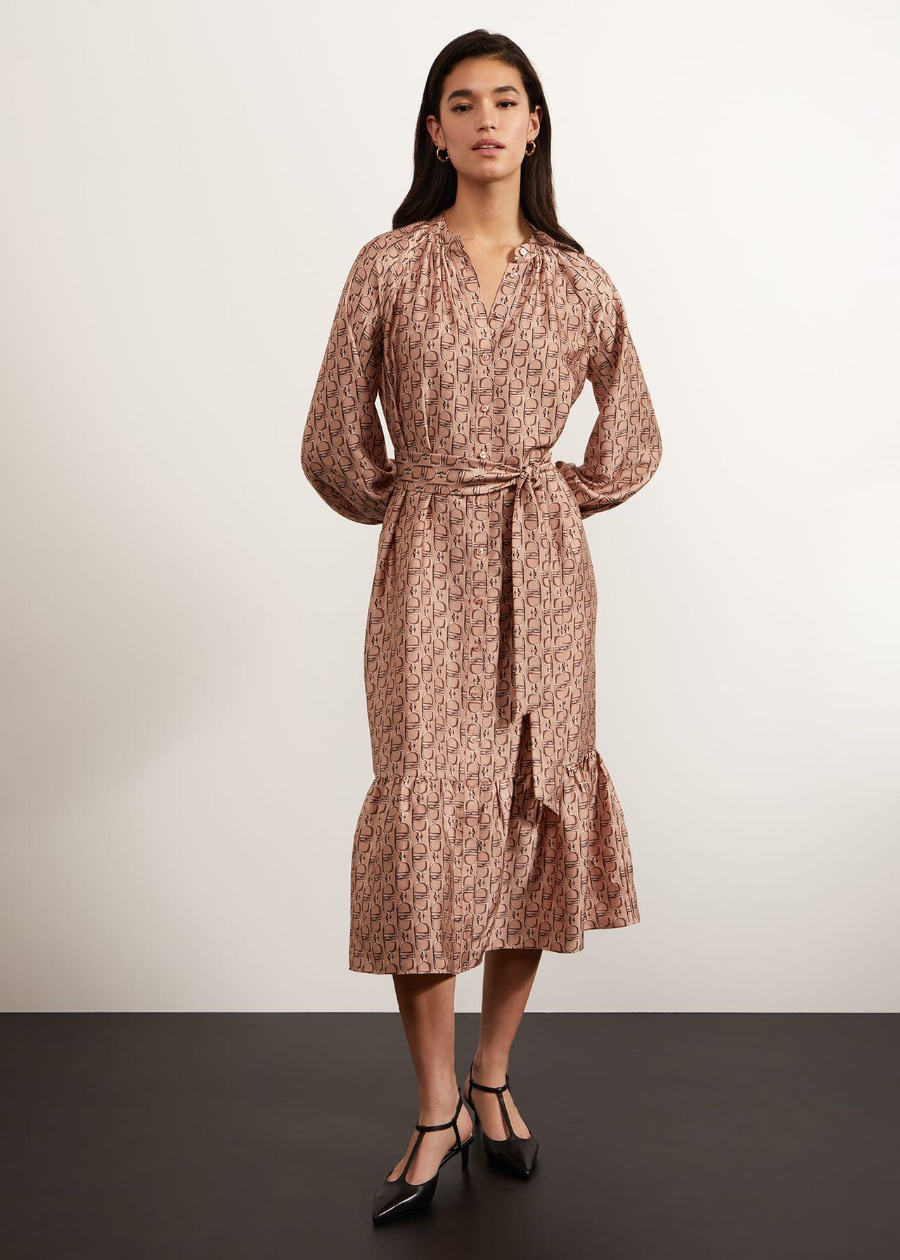 Easton Dress, Camel Multi, hi-res