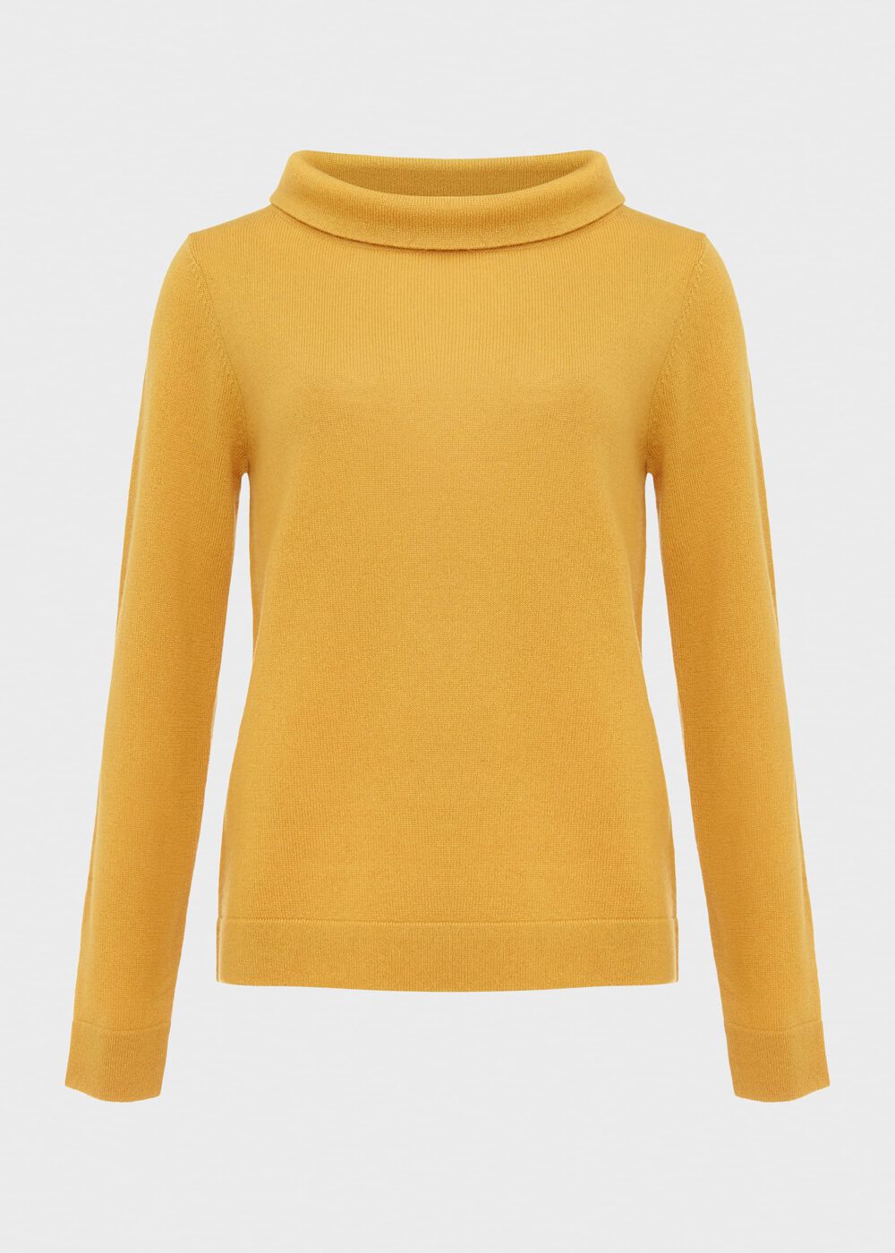 Audrey Wool Cashmere Jumper, Golden Yellow, hi-res