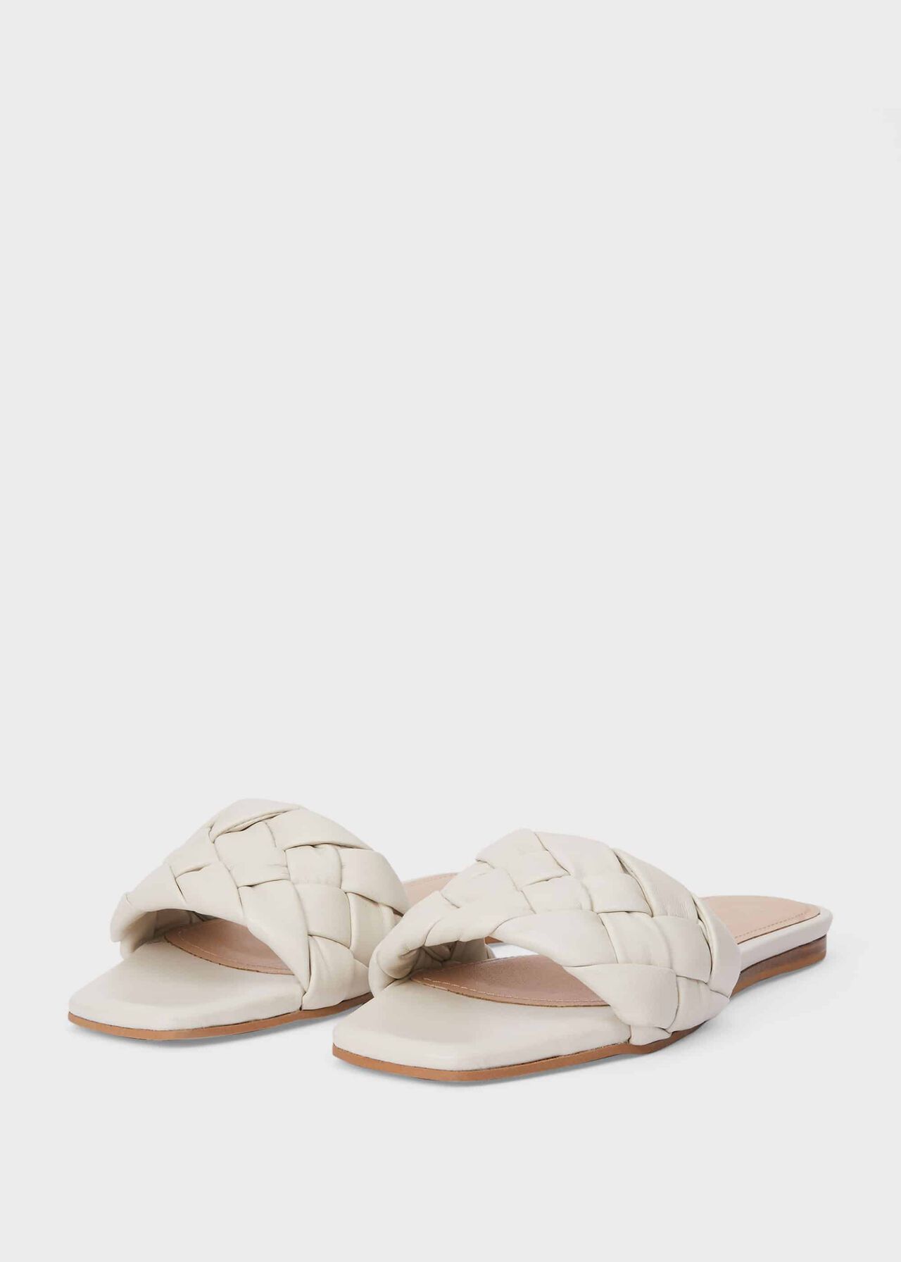 Wren Leather Sandals, White, hi-res