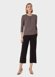 Julia Printed Top, Rust Ivory, hi-res