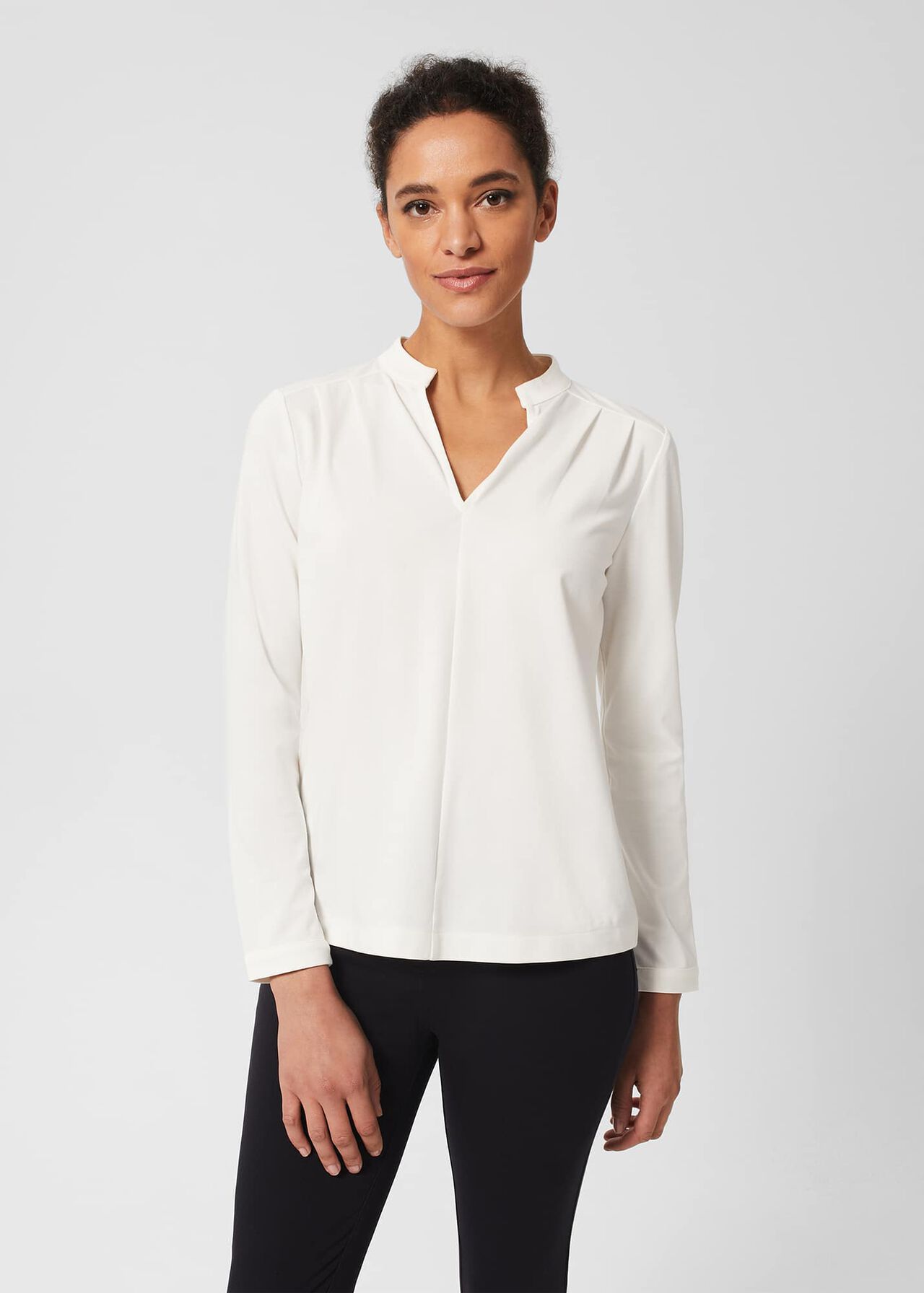 Alva Tunic Top, Ivory, hi-res