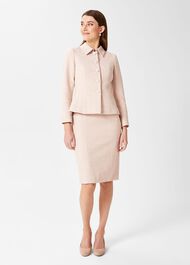 Petite Amelie Dress, Oyster, hi-res