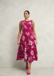 Carly Dress, Pink Multi, hi-res