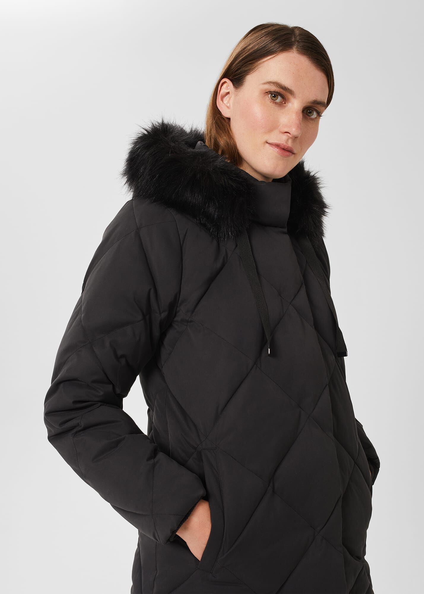 Hobbs black best sale puffer coat