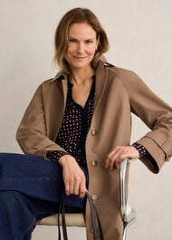 Zelia Printed Top, Navy Multi, hi-res