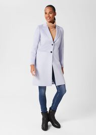 Tilda Wool Coat, Pale Blue, hi-res