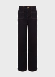 Karis Wide Leg Jeans, Indigo, hi-res