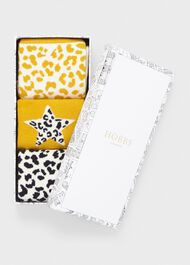 Leopard Sock Set, Yellow Navy, hi-res