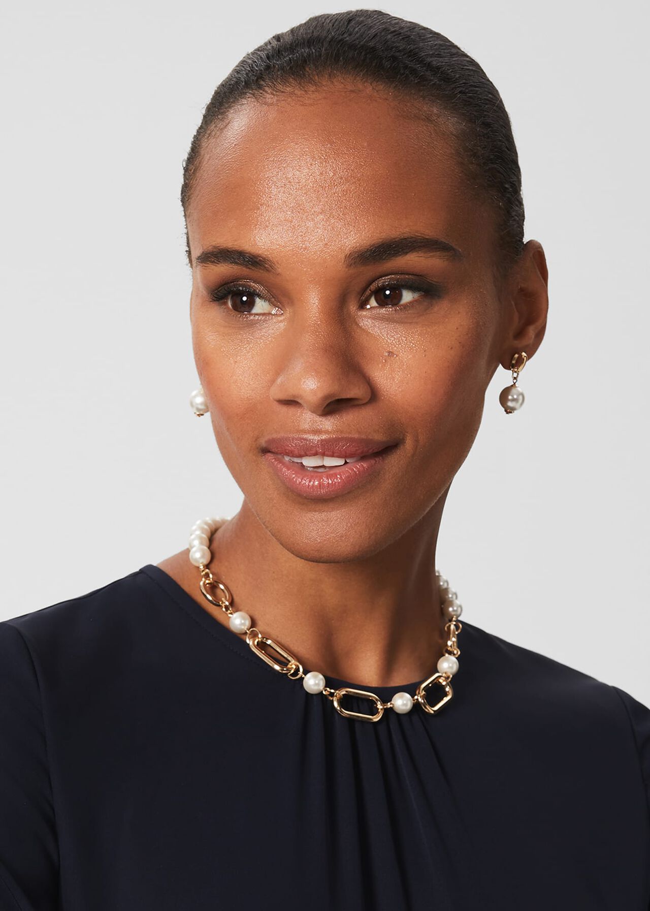 Sukey Necklace, Gold, hi-res