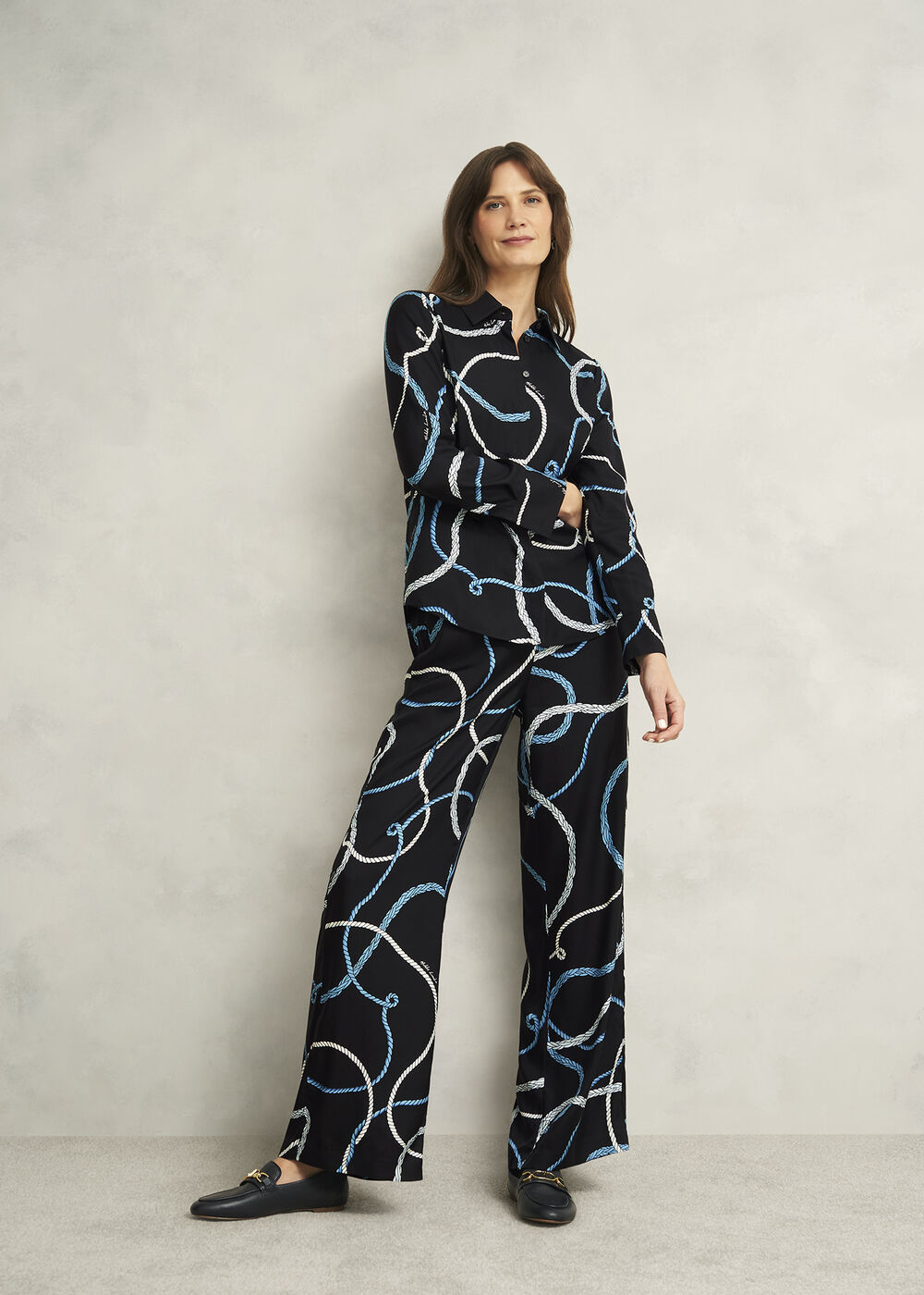 Raya Shirt, Navy Multi, hi-res