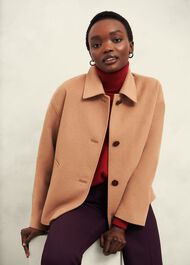 Delora Cashmere Roll Neck Jumper, Pomegranate Red, hi-res