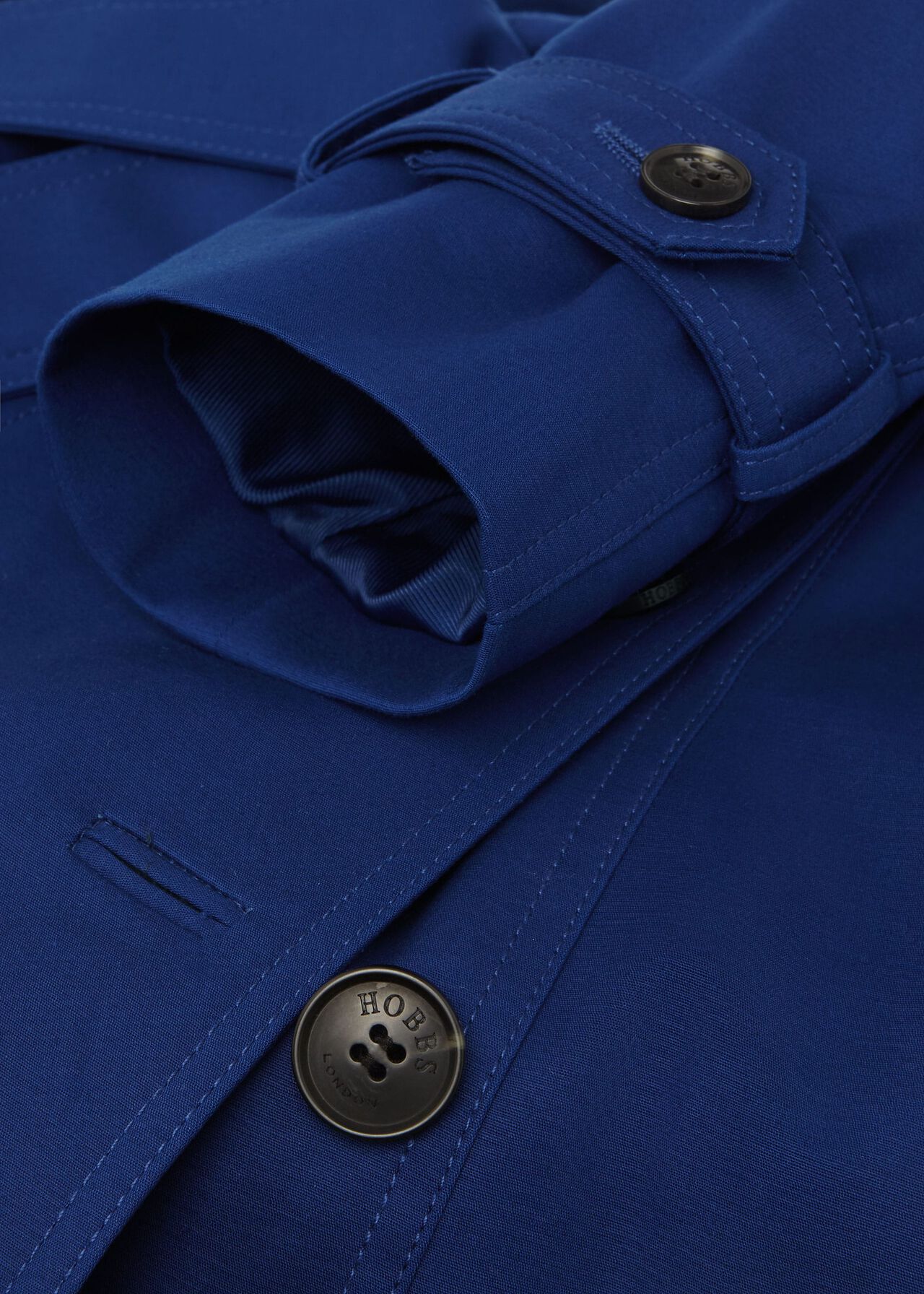 Saskia Water Resistant Trench Coat, Cobalt, hi-res