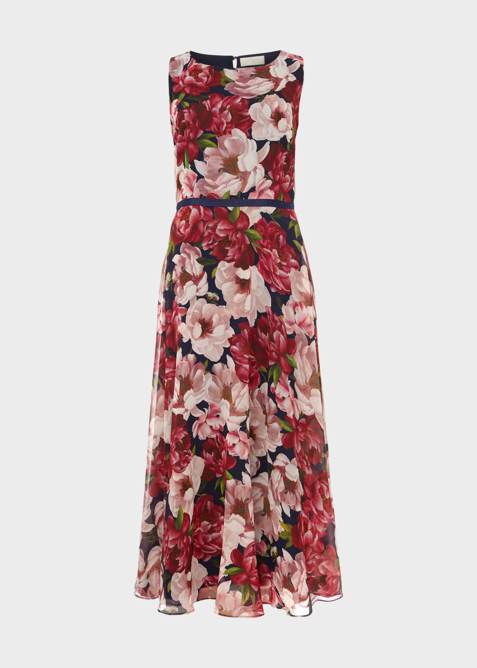 hobbs pink floral dress