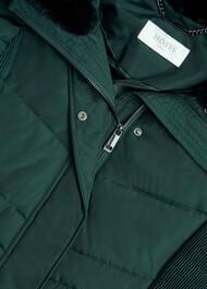 Petite Jaymie Puffer Coat, Ponderosa Green, hi-res
