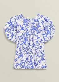 Bianca Top, Cream Blue, hi-res