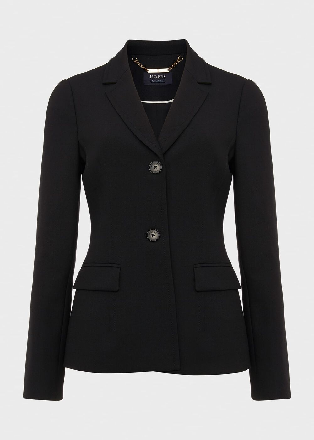 Giulia Wool Blend Blazer, Black, hi-res