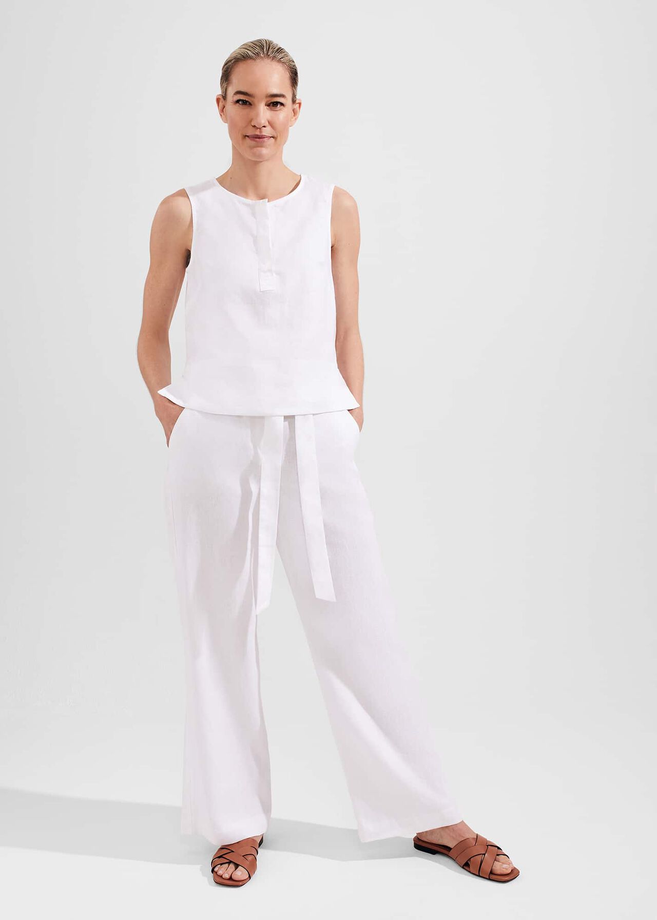 Jacqui Pants, White, hi-res