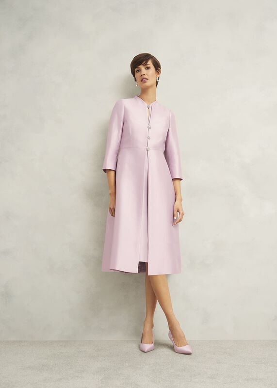 Rhea Wool Silk Coat